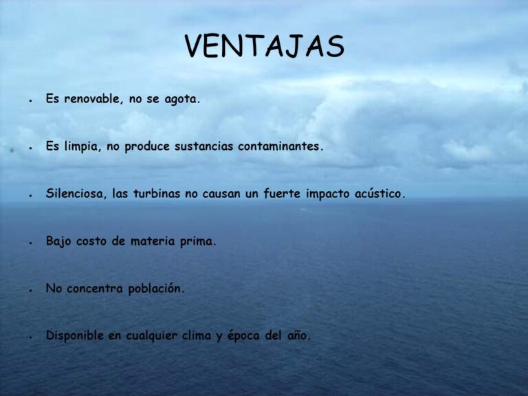 Ventajas De La Energ A Mareomotriz Cuadro Comparativo