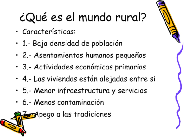 Diferencias entre Población Urbana y Población Rural Cuadro Comparativo