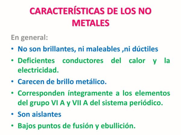 Diferencias Entre Metales Y No Metales Cuadro Comparativo