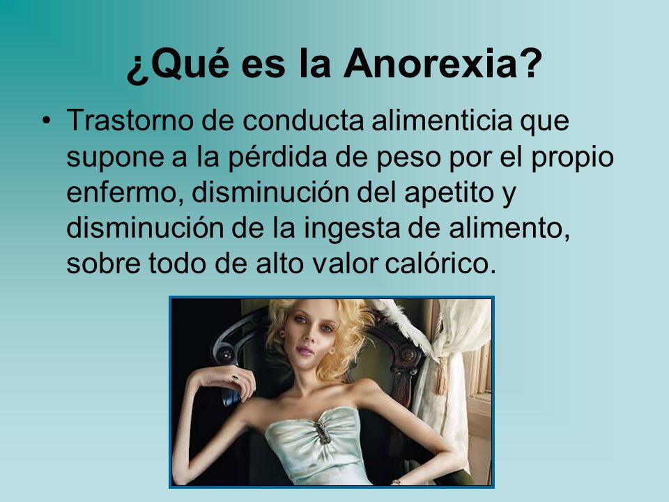 ¿Qué es la Anorexia? – Definición