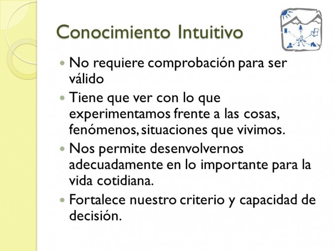 Concepto conocimiento intuitivo