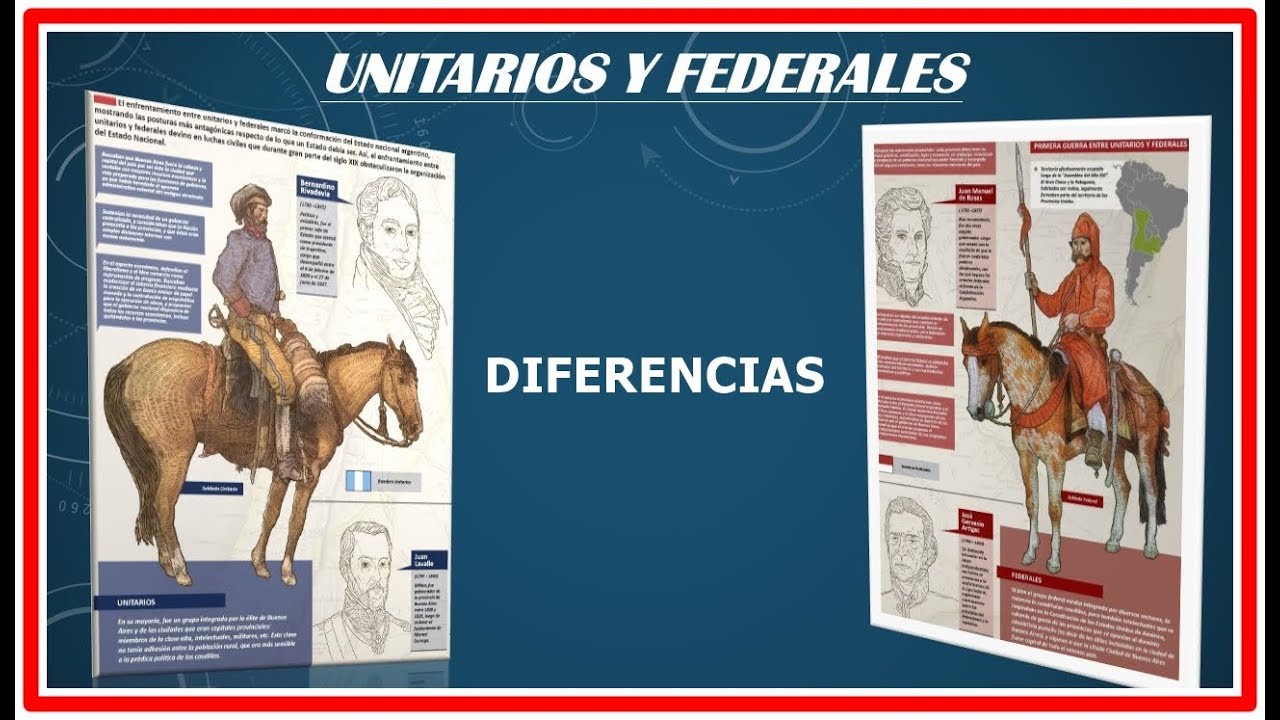 Argentina Diferencias Entre Unitarios Y Federales Cuadro Comparativo 0961