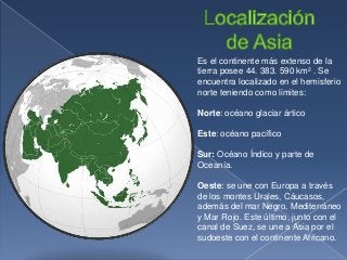 Limites de Asia