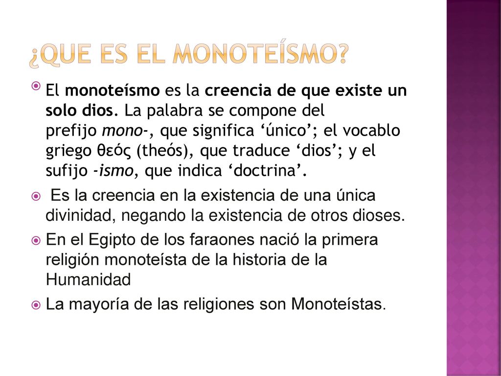 Monoteismo que es