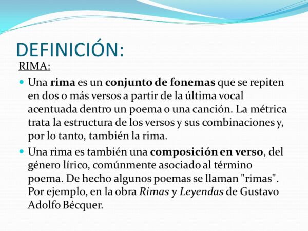 Diferencias Entre La Rima Asonante Y Consonante - Cuadro Comparativo