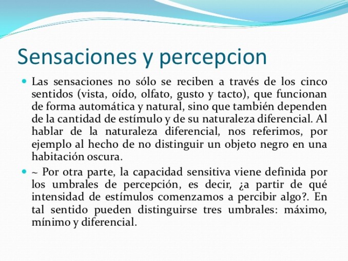 Sensación y Percepción